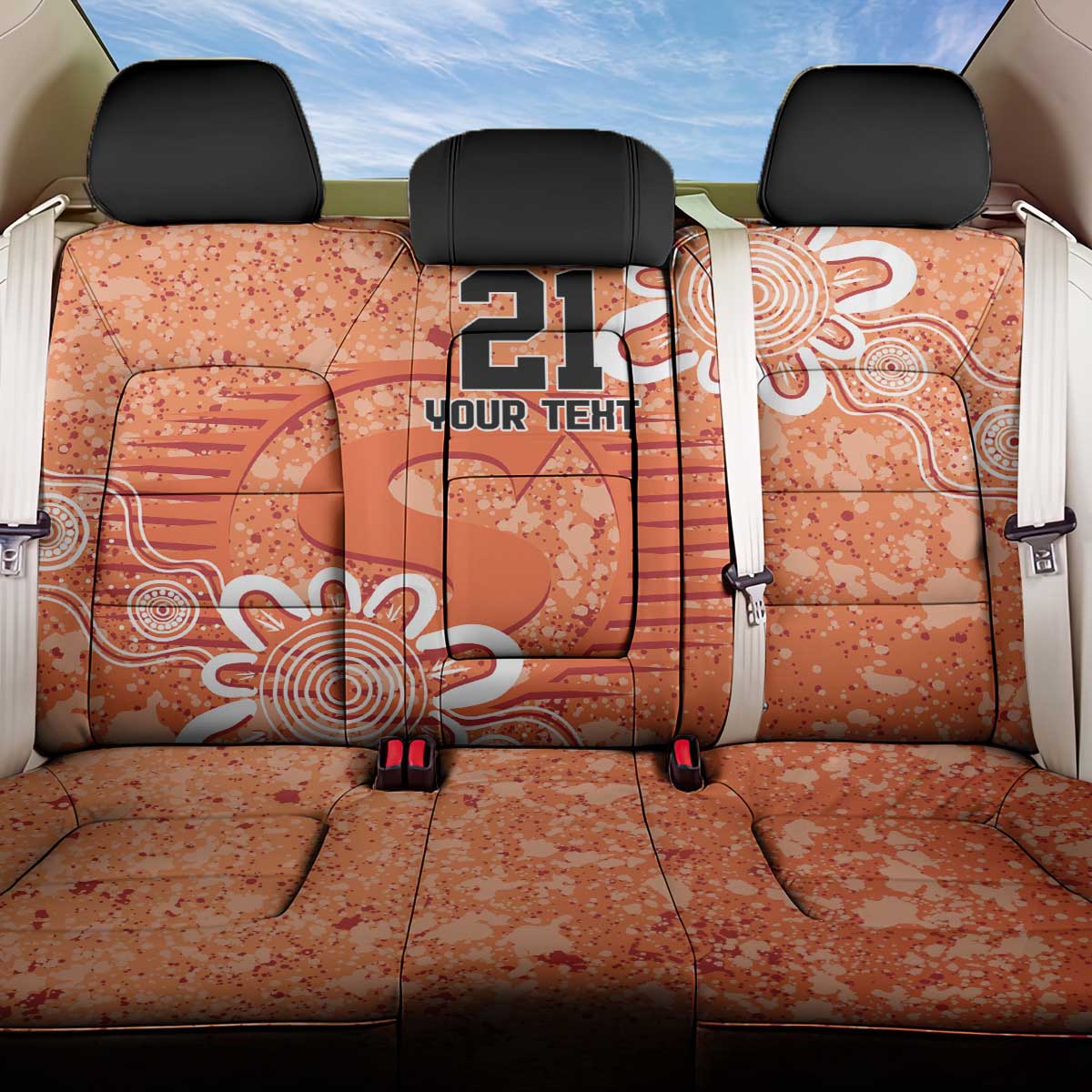 Australian Scorchers Cricket Custom Back Car Seat Cover Minimalism Aboriginal