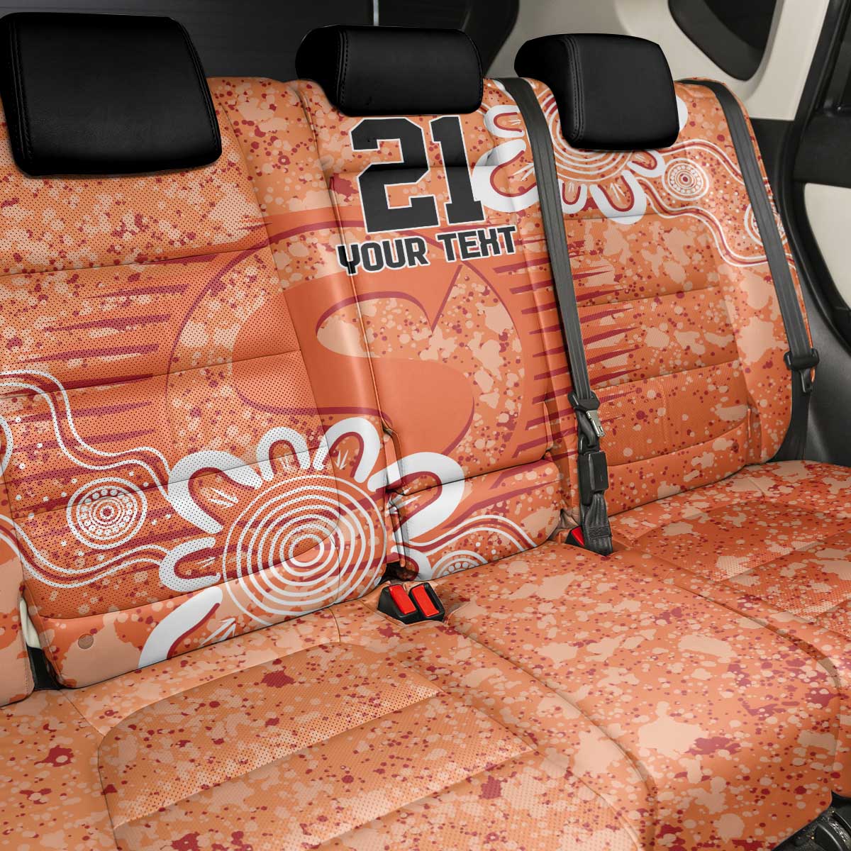Australian Scorchers Cricket Custom Back Car Seat Cover Minimalism Aboriginal