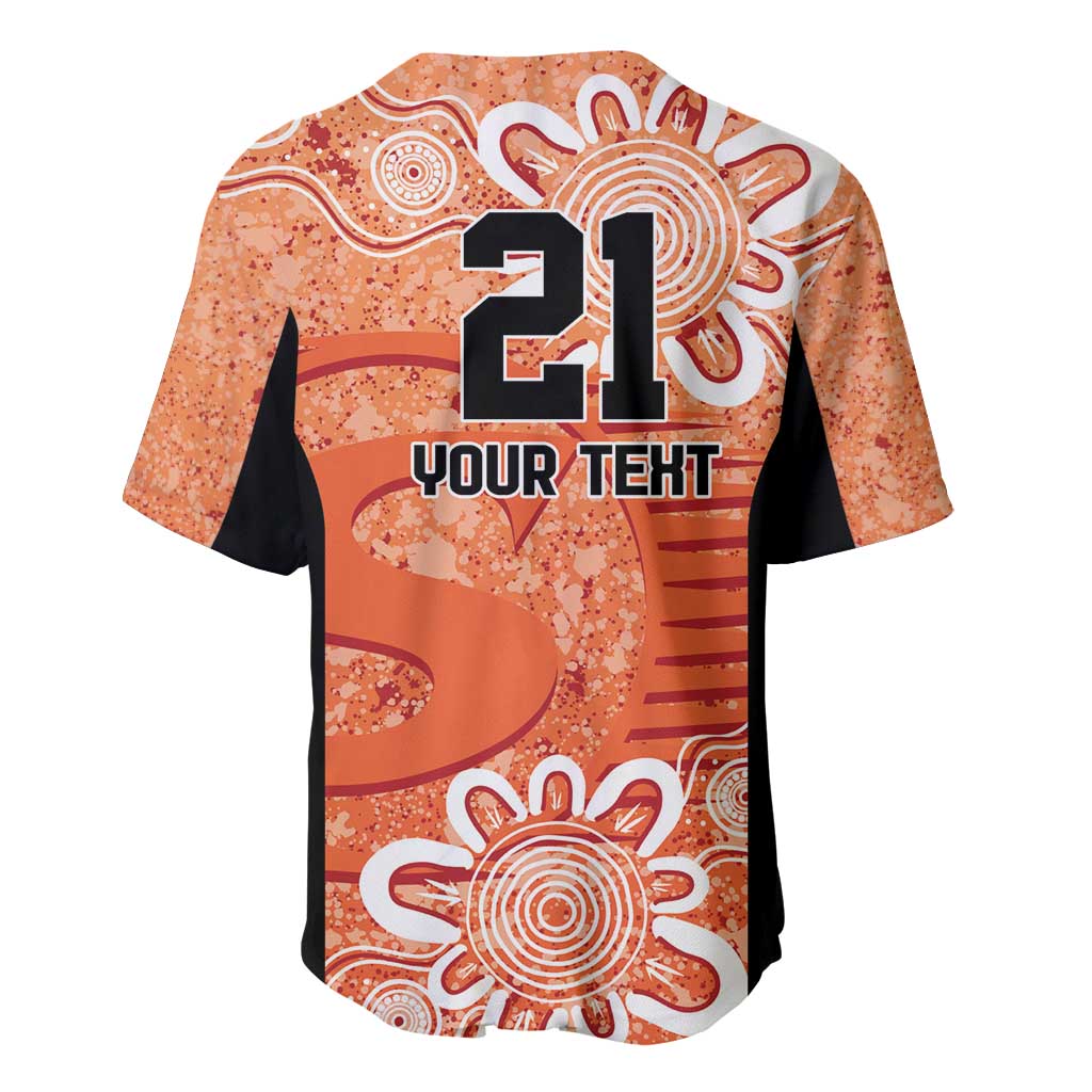 Australian Scorchers Cricket Custom Baseball Jersey Minimalism Aboriginal