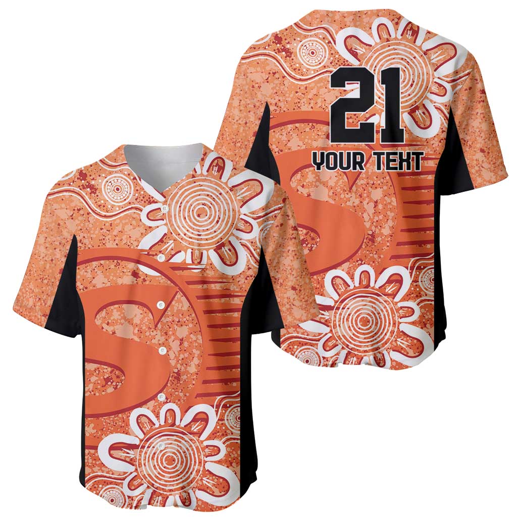 Australian Scorchers Cricket Custom Baseball Jersey Minimalism Aboriginal