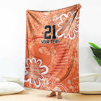 Australian Scorchers Cricket Custom Blanket Minimalism Aboriginal