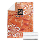 Australian Scorchers Cricket Custom Blanket Minimalism Aboriginal