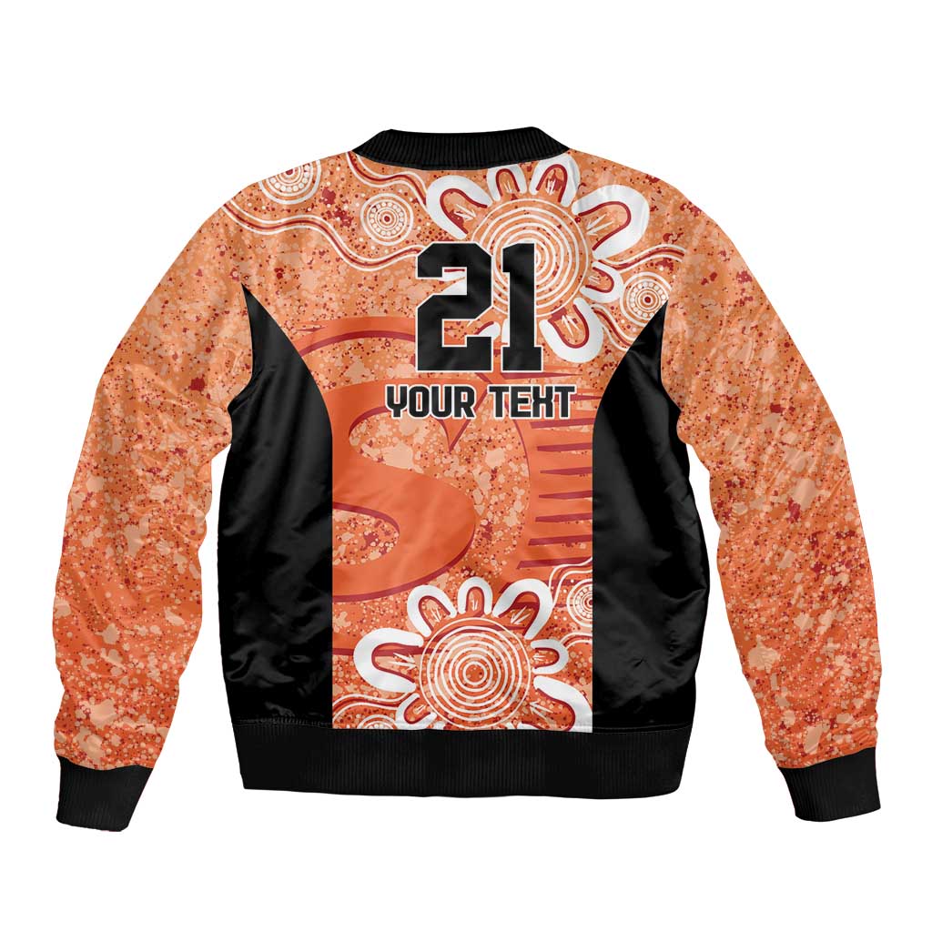 Australian Scorchers Cricket Custom Bomber Jacket Minimalism Aboriginal