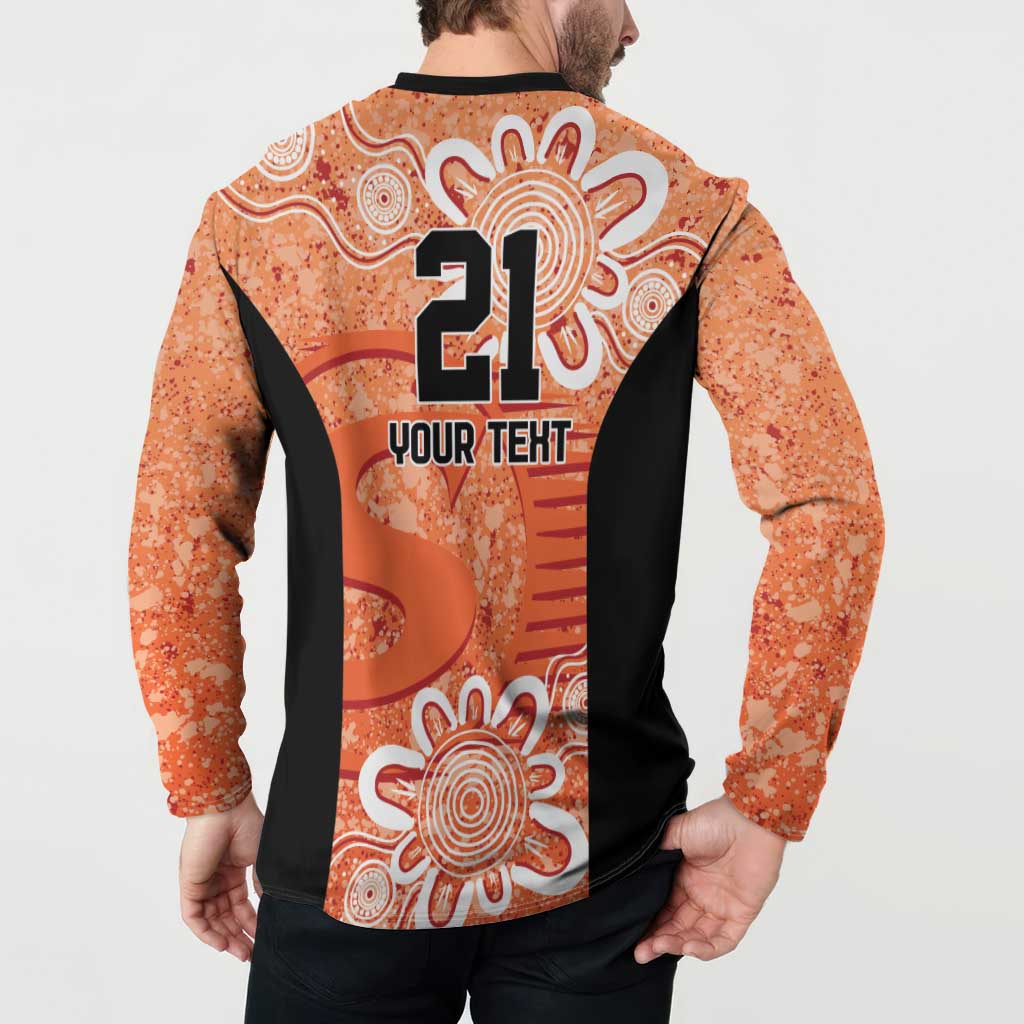Australian Scorchers Cricket Custom Button Sweatshirt Minimalism Aboriginal