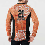 Australian Scorchers Cricket Custom Button Sweatshirt Minimalism Aboriginal