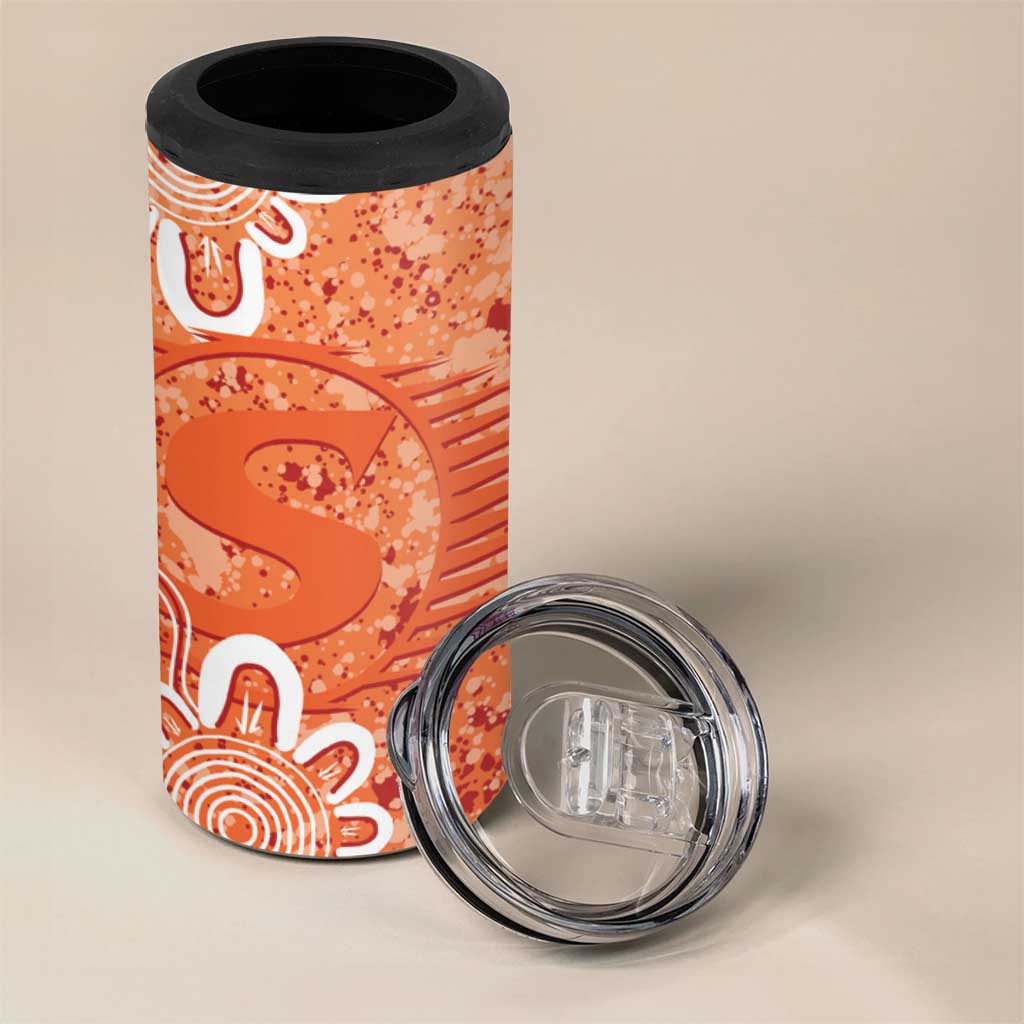 Australian Scorchers Cricket Custom 4 in 1 Can Cooler Tumbler Minimalism Aboriginal
