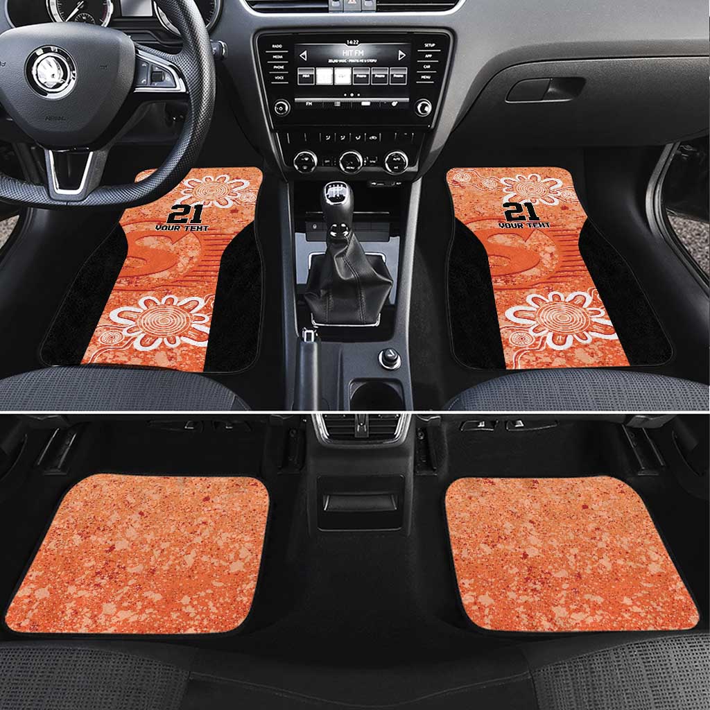 Australian Scorchers Cricket Custom Car Mats Minimalism Aboriginal