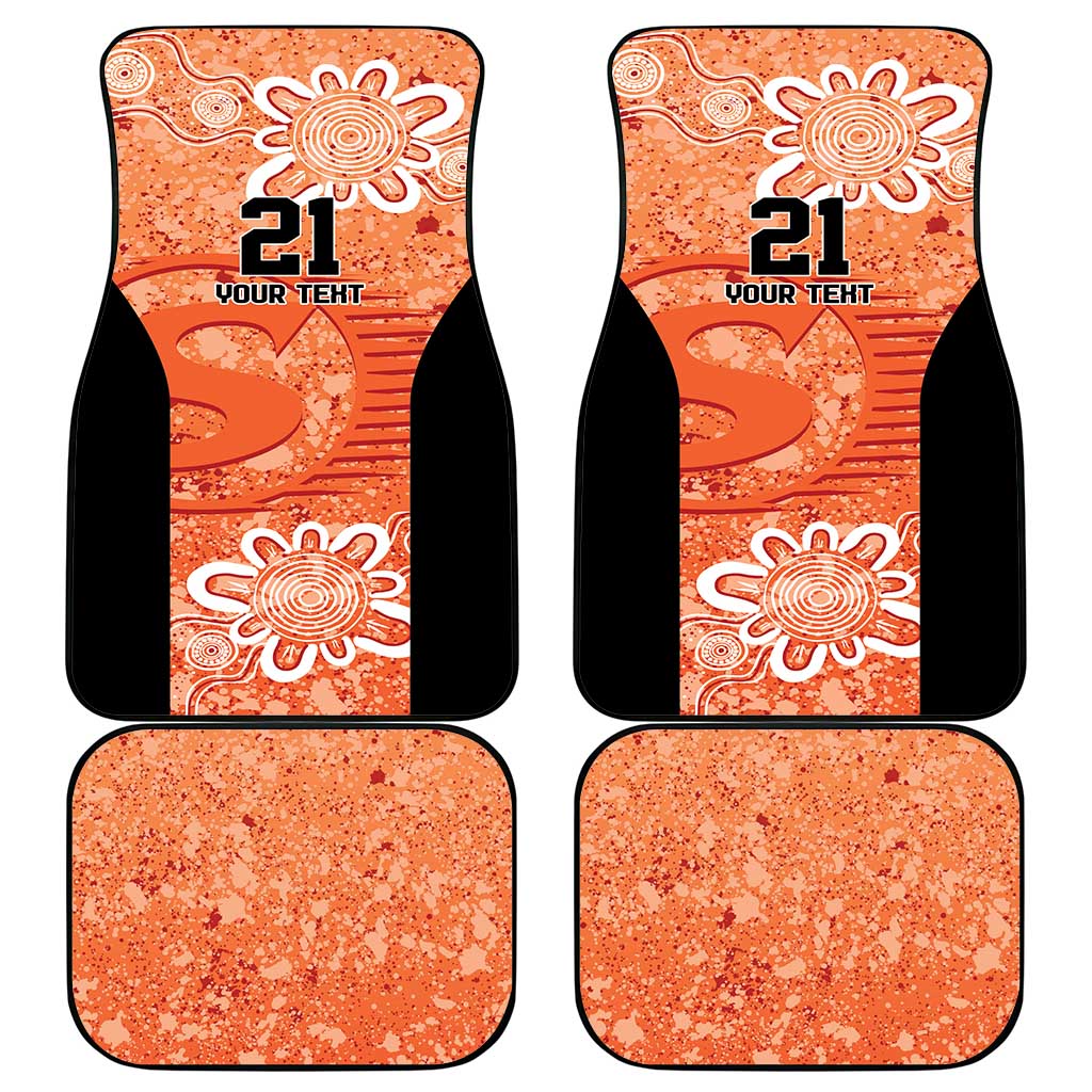 Australian Scorchers Cricket Custom Car Mats Minimalism Aboriginal