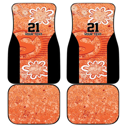 Australian Scorchers Cricket Custom Car Mats Minimalism Aboriginal