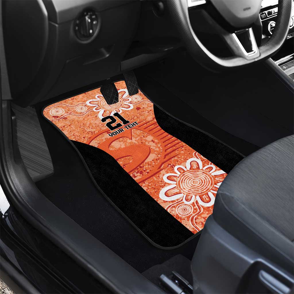 Australian Scorchers Cricket Custom Car Mats Minimalism Aboriginal