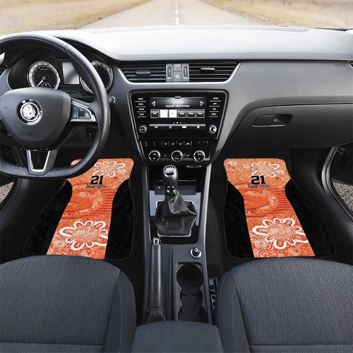 Australian Scorchers Cricket Custom Car Mats Minimalism Aboriginal