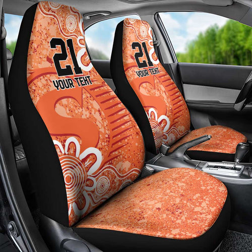 Australian Scorchers Cricket Custom Car Seat Cover Minimalism Aboriginal