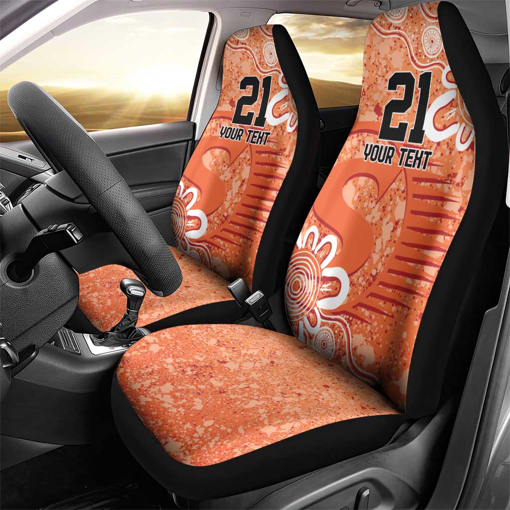 Australian Scorchers Cricket Custom Car Seat Cover Minimalism Aboriginal