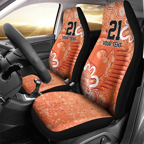 Australian Scorchers Cricket Custom Car Seat Cover Minimalism Aboriginal