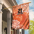 Australian Scorchers Cricket Custom Garden Flag Minimalism Aboriginal