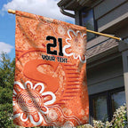 Australian Scorchers Cricket Custom Garden Flag Minimalism Aboriginal
