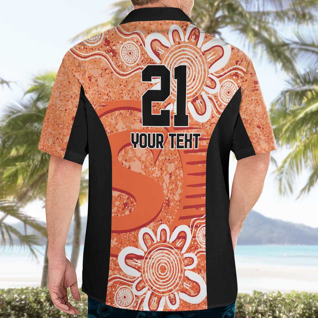 Australian Scorchers Cricket Custom Hawaiian Shirt Minimalism Aboriginal