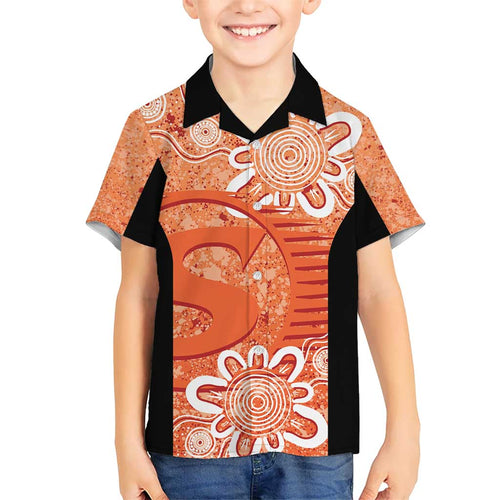 Australian Scorchers Cricket Custom Hawaiian Shirt Minimalism Aboriginal
