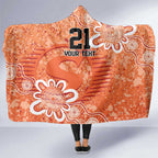 Australian Scorchers Cricket Custom Hooded Blanket Minimalism Aboriginal