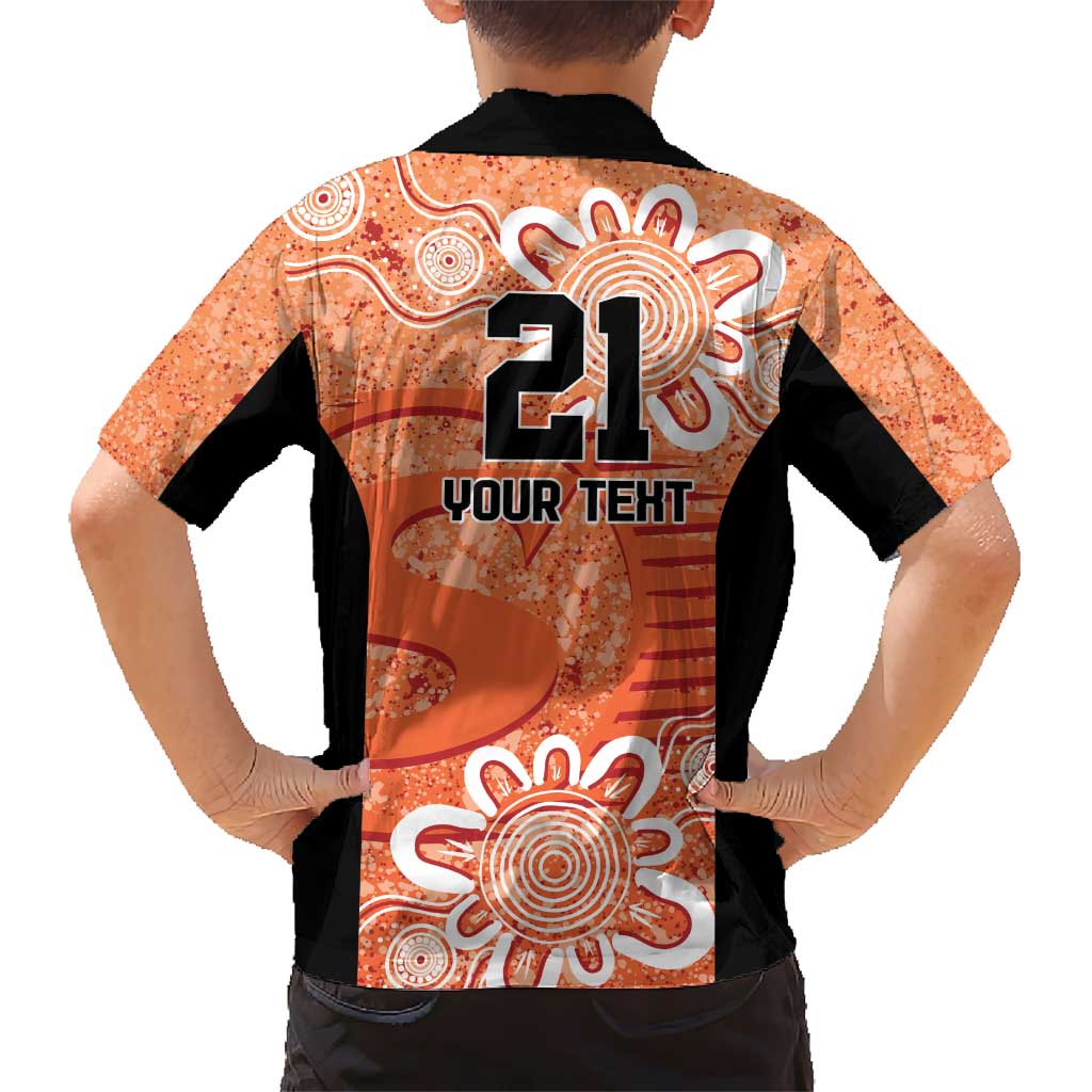 Australian Scorchers Cricket Custom Kid Hawaiian Shirt Minimalism Aboriginal