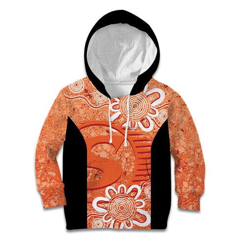 Australian Scorchers Cricket Custom Kid Hoodie Minimalism Aboriginal