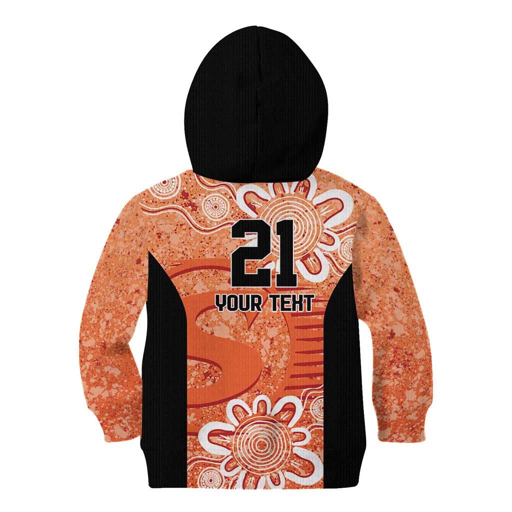 Australian Scorchers Cricket Custom Kid Hoodie Minimalism Aboriginal