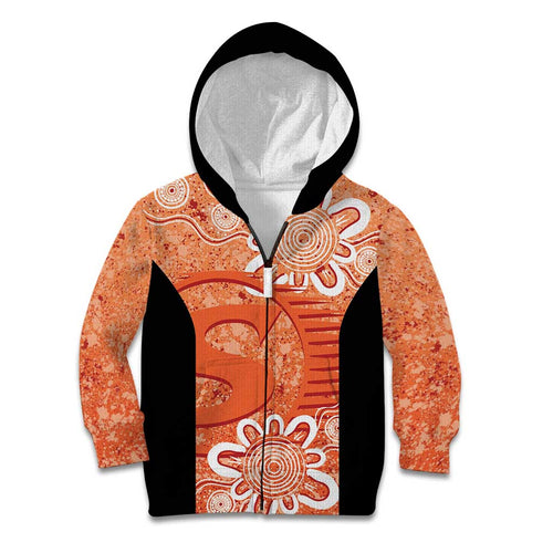 Australian Scorchers Cricket Custom Kid Hoodie Minimalism Aboriginal
