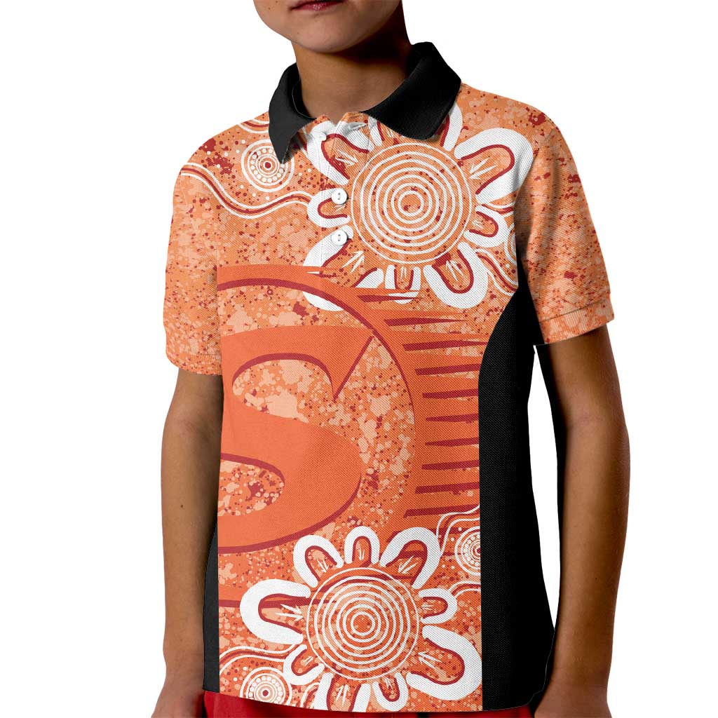 Australian Scorchers Cricket Custom Kid Polo Shirt Minimalism Aboriginal