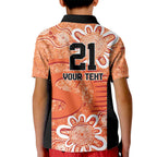 Australian Scorchers Cricket Custom Kid Polo Shirt Minimalism Aboriginal