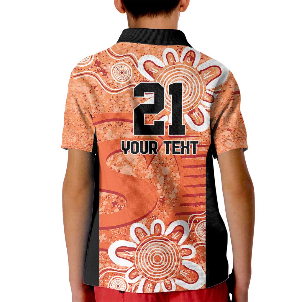 Australian Scorchers Cricket Custom Kid Polo Shirt Minimalism Aboriginal