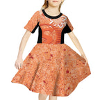 Australian Scorchers Cricket Custom Kid Short Sleeve Dress Minimalism Aboriginal
