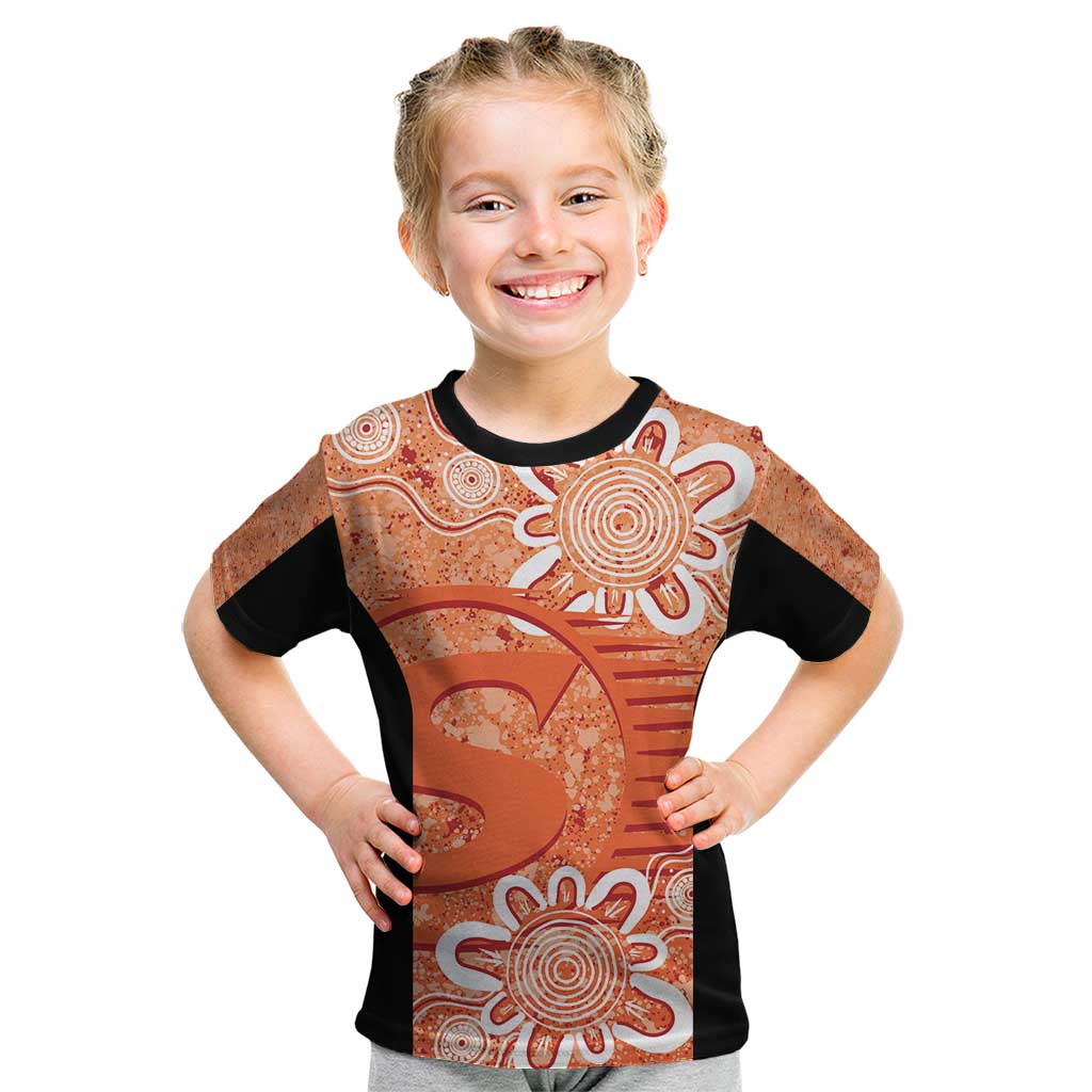 Australian Scorchers Cricket Custom Kid T Shirt Minimalism Aboriginal