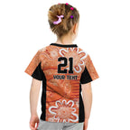 Australian Scorchers Cricket Custom Kid T Shirt Minimalism Aboriginal