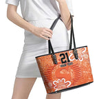 Australian Scorchers Cricket Custom Leather Tote Bag Minimalism Aboriginal