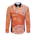 Australian Scorchers Cricket Custom Long Sleeve Button Shirt Minimalism Aboriginal