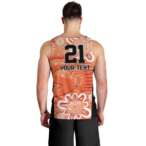 Australian Scorchers Cricket Custom Men Tank Top Minimalism Aboriginal