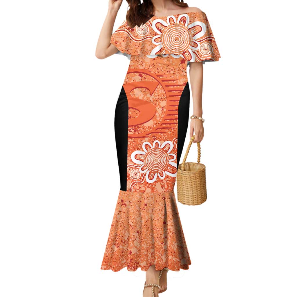 Australian Scorchers Cricket Custom Mermaid Dress Minimalism Aboriginal