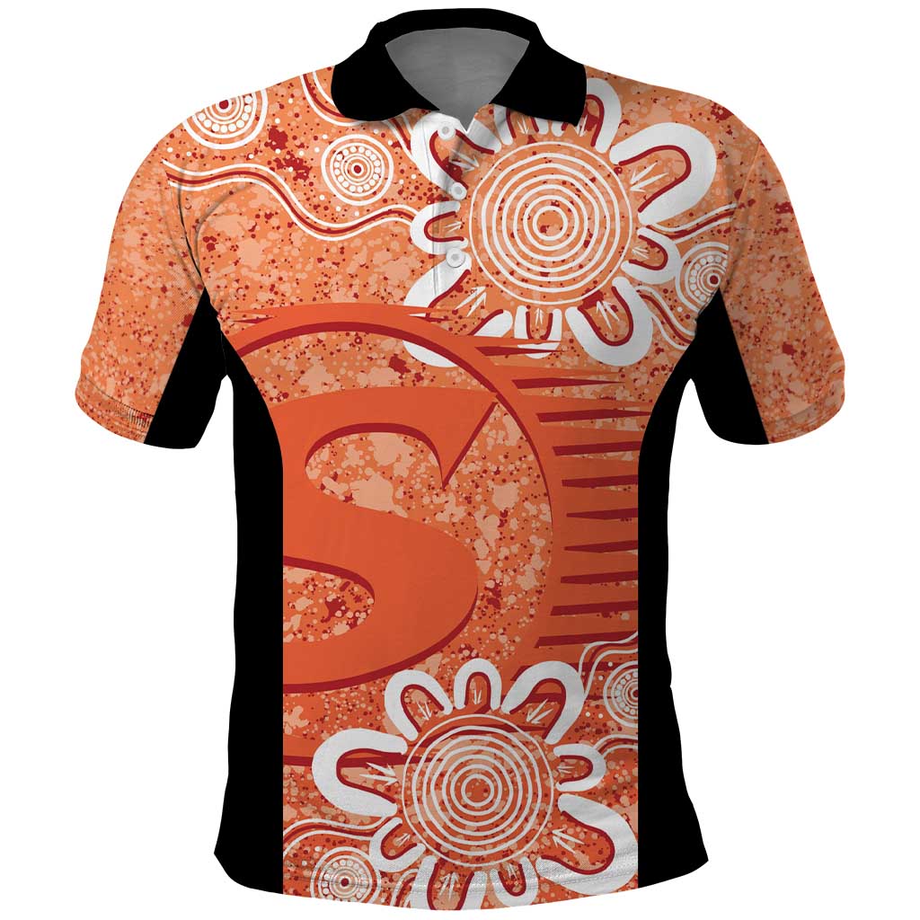 Australian Scorchers Cricket Custom Polo Shirt Minimalism Aboriginal