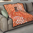 Australian Scorchers Cricket Custom Quilt Minimalism Aboriginal