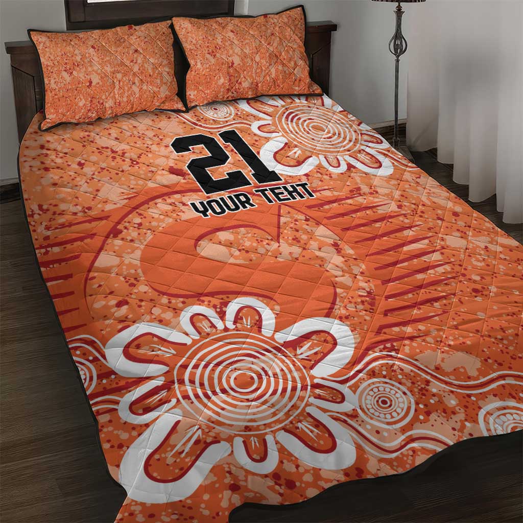 Australian Scorchers Cricket Custom Quilt Bed Set Minimalism Aboriginal