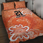 Australian Scorchers Cricket Custom Quilt Bed Set Minimalism Aboriginal