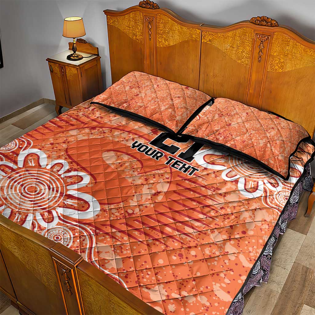 Australian Scorchers Cricket Custom Quilt Bed Set Minimalism Aboriginal