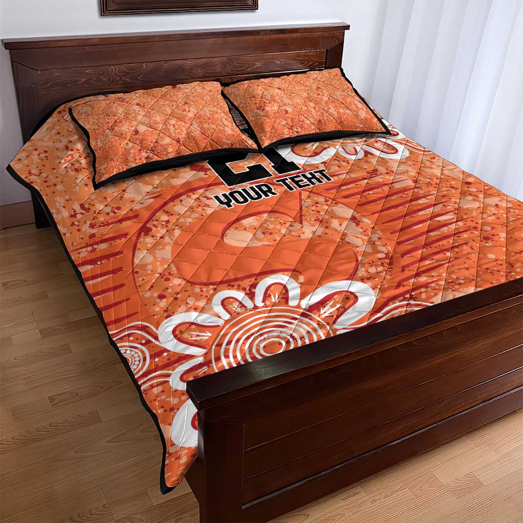 Australian Scorchers Cricket Custom Quilt Bed Set Minimalism Aboriginal