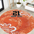 Australian Scorchers Cricket Custom Round Carpet Minimalism Aboriginal
