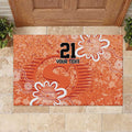 Australian Scorchers Cricket Custom Rubber Doormat Minimalism Aboriginal