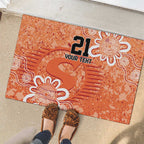 Australian Scorchers Cricket Custom Rubber Doormat Minimalism Aboriginal