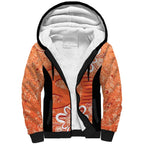 Australian Scorchers Cricket Custom Sherpa Hoodie Minimalism Aboriginal