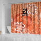 Australian Scorchers Cricket Custom Shower Curtain Minimalism Aboriginal