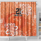 Australian Scorchers Cricket Custom Shower Curtain Minimalism Aboriginal
