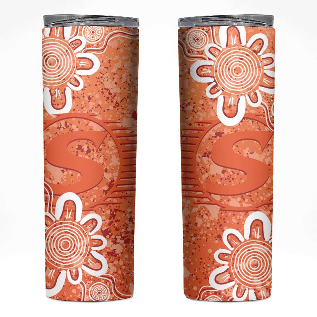 Australian Scorchers Cricket Custom Skinny Tumbler Minimalism Aboriginal